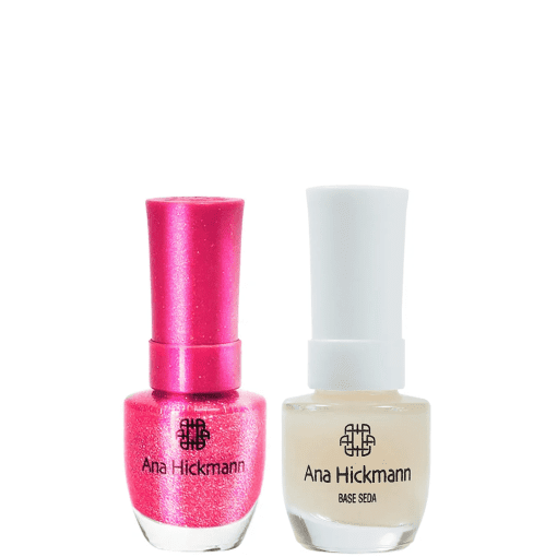 Imagem do produto Ana Hickmann kit de Esmalte Cor Flamingo + Base Seda