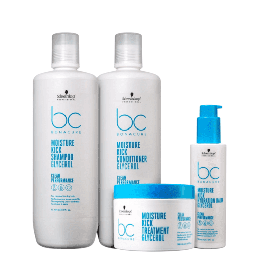 Imagem do produto Kit Schwarzkopf Professional BC Bonacure Clean Performance Moisture Kick Quarteto Hydration (4 Produtos)