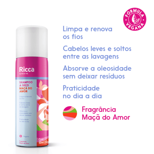 Imagem do produto Ricca Shampoo a Seco Maça do Amor 150ml