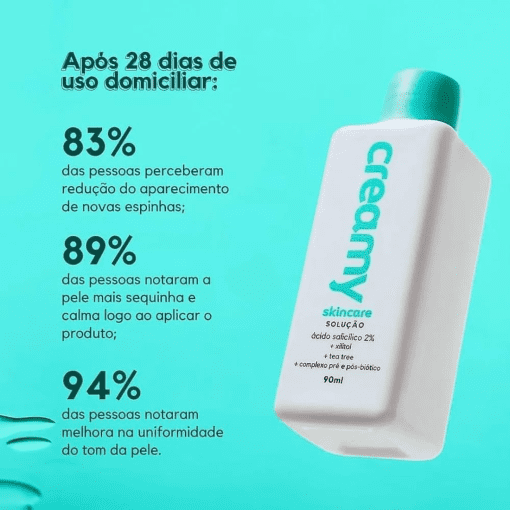 Imagem do produto Creamy Ácido Salicílico 2% – Solução Tônica Antiacne 90ml