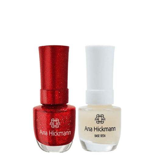 Imagem do produto Ana Hickmann kit de Esmalte Cor Red Everglow + Base Seda