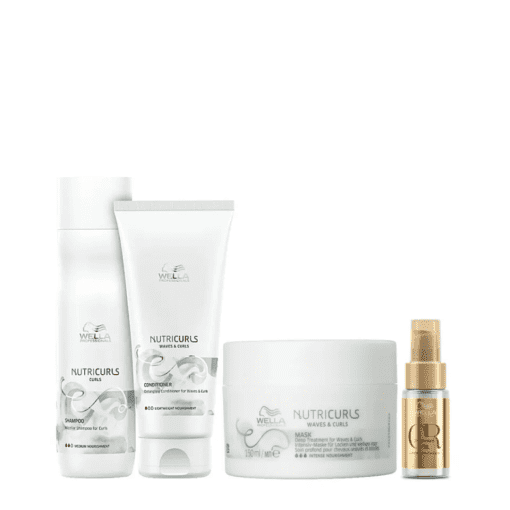 Imagem do produto Kit Wella Professionals Nutricurls + Oil Reflections Quarteto (4 Produtos)