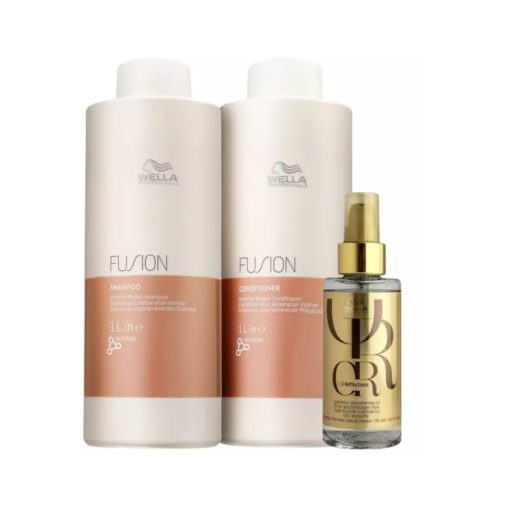 Imagem do produto Kit Wella Professionals Fusion Salon Duo + Oil Reflections 100ml (3 Prod)