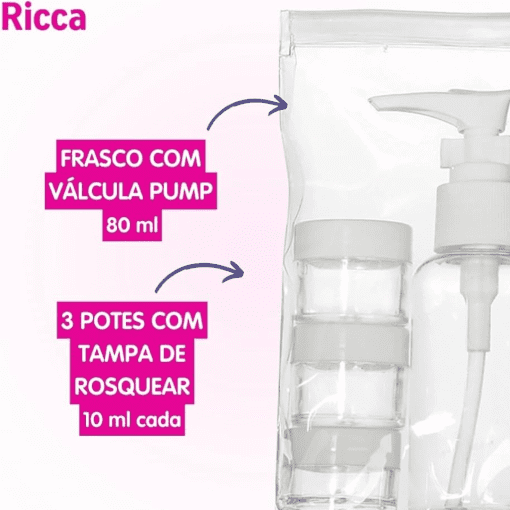 Imagem do produto Kit Viagem Ricca – Beauty Trip 7 Itens