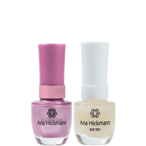 Imagem do produto Ana Hickmann kit de Esmalte Cor Rosa Rose + Base Seda