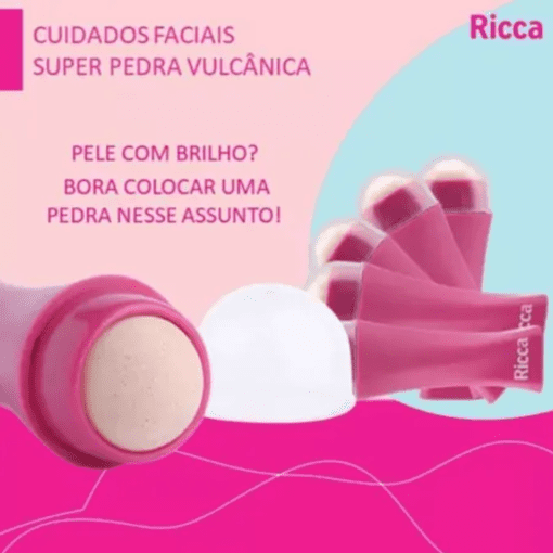 Imagem do produto Ricca Rolo Facial Super – Pedra Vulcânica para Oleosidade