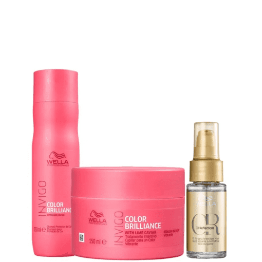 Imagem do produto Kit Wella Invigo Color Brilliance + Oil Reflections 30ml (3 Produtos)