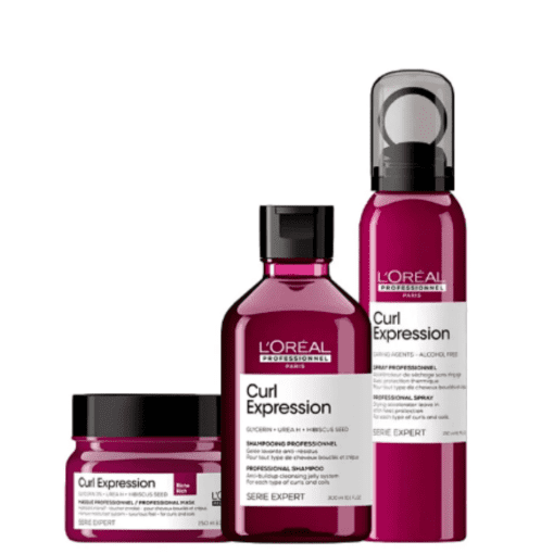 Imagem do produto Kit L’Oréal Professionnel Curl Expression Shampoo + Máscara e Acelerador (3 Produtos)