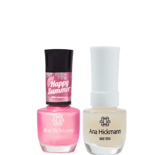 Imagem do produto Ana Hickmann kit de Esmalte Cor Pink Lemonade + Base Seda