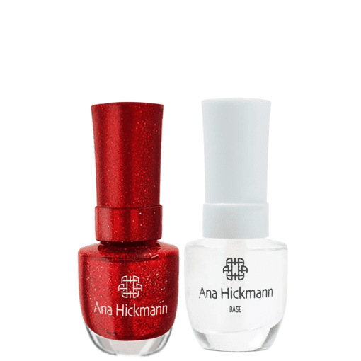 Imagem do produto Ana Hickmann kit de Esmalte Cor Red Everglow + Base