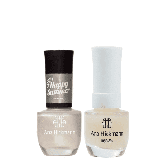 Imagem do produto Ana Hickmann kit de Esmalte Cor My Pearl + Base Seda