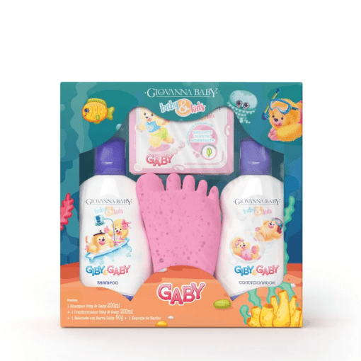 Imagem do produto Giovanna Baby Kit Infantil – Gaby Hora Do Banho Rosa