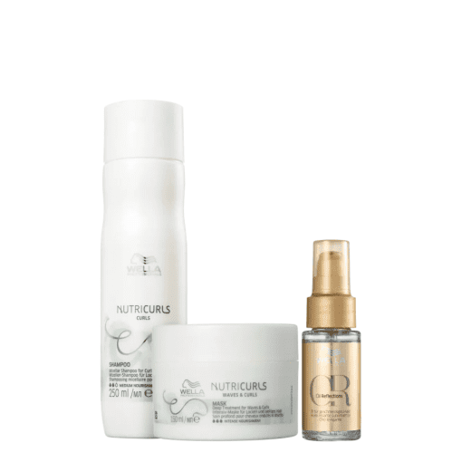 Imagem do produto Kit Wella Professionals Nutricurls & Oil Reflection (3 Produtos)