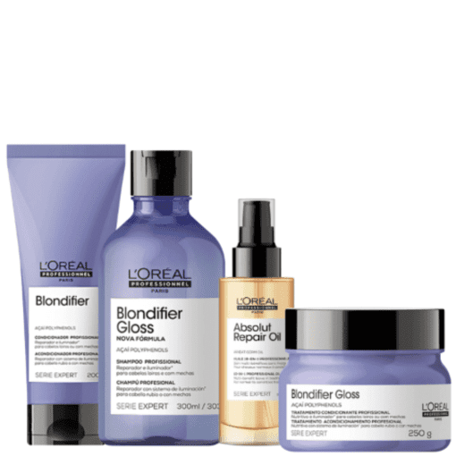 Kit L'Oréal Professionnel Blondifier Gloss + Absolut Repair Quarteto (4 Produtos)