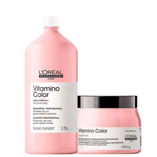 Imagem do produto Kit L’Oréal Professionnel Serie Expert Vitamino Color – Shampoo e Máscara 500 g