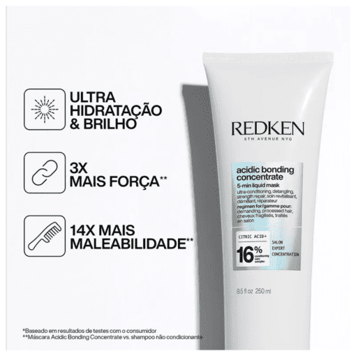 Imagem do produto Redken Acidic Bonding Concentrate 16% – Máscara Capilar 250ml