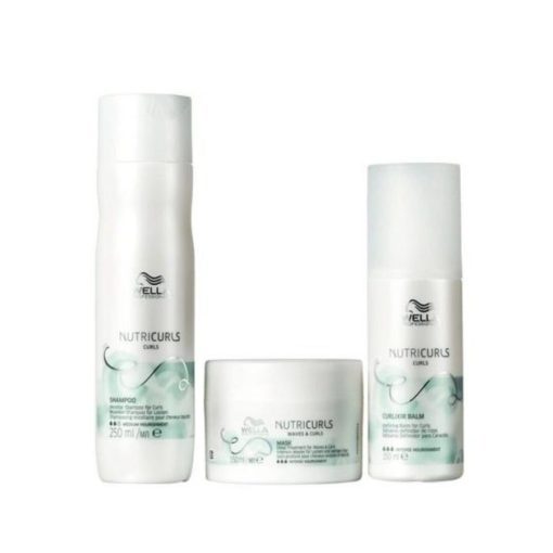 Imagem do produto Kit Wella NutriCurls – Shampoo Máscara e Leave-in (3 Prod)