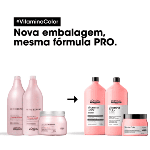 Imagem do produto Kit L’Oréal Expert Vitamino Color Salon Trio (3 Produtos)