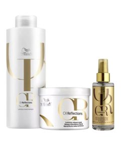 Imagem do produto Kit Wella Professionals Nutricurls + Oil Reflections Quarteto (4 Produtos)