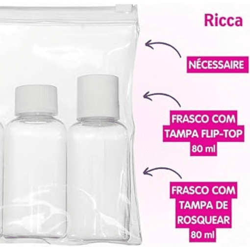 Imagem do produto Kit Viagem Ricca – Beauty Trip 7 Itens