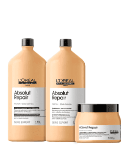 Imagem do produto Kit L’Oréal Professionnel Absolut Repair Gold Quinoa + Protein Golden Lightweight Dupla (2 Produtos)