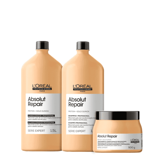 Imagem do produto Kit L’Oréal Absolut Repair Quinoa + Protein Salon Trio (3 Produtos)