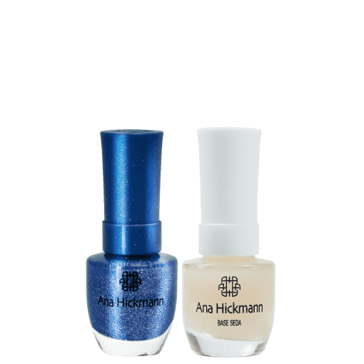 Imagem do produto Ana Hickmann kit de Esmalte Cor Arara Azul + Base Seda