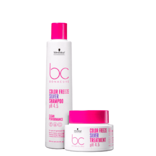 Imagem do produto Kit Schwarzkopf Professional BC Bonacure Clean Performance Color Freeze Silver Pro (2 Produtos)