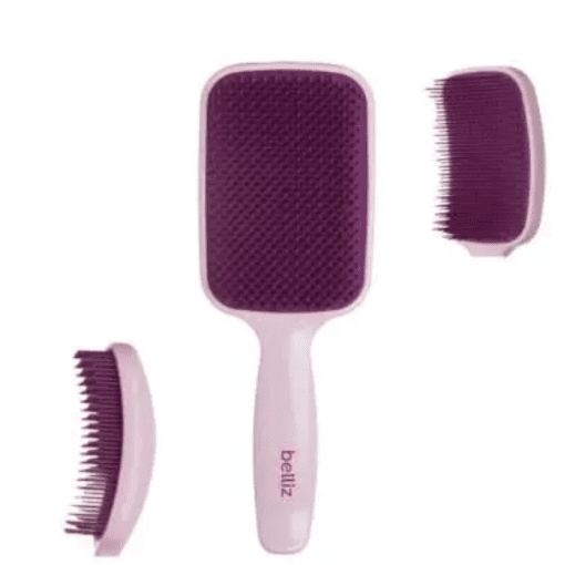 Imagem do produto Belliz Flex Raquete Rosa – Escova de Cabelo