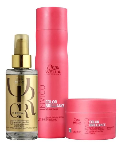 Imagem do produto Kit Wella Invigo Color Brilliance + Oil Reflections (3 Produtos)