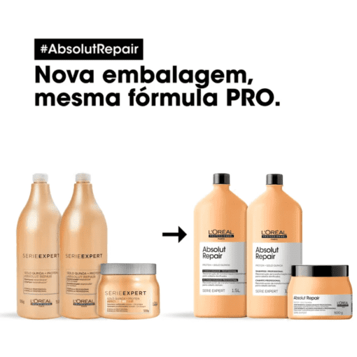 Imagem do produto Kit L’Oréal Absolut Repair Quinoa + Protein Salon Trio (3 Produtos)