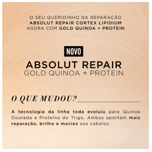 Imagem do produto L’Oréal Absolut Repair Gold Quinoa + Protein – Shampoo 1500ml